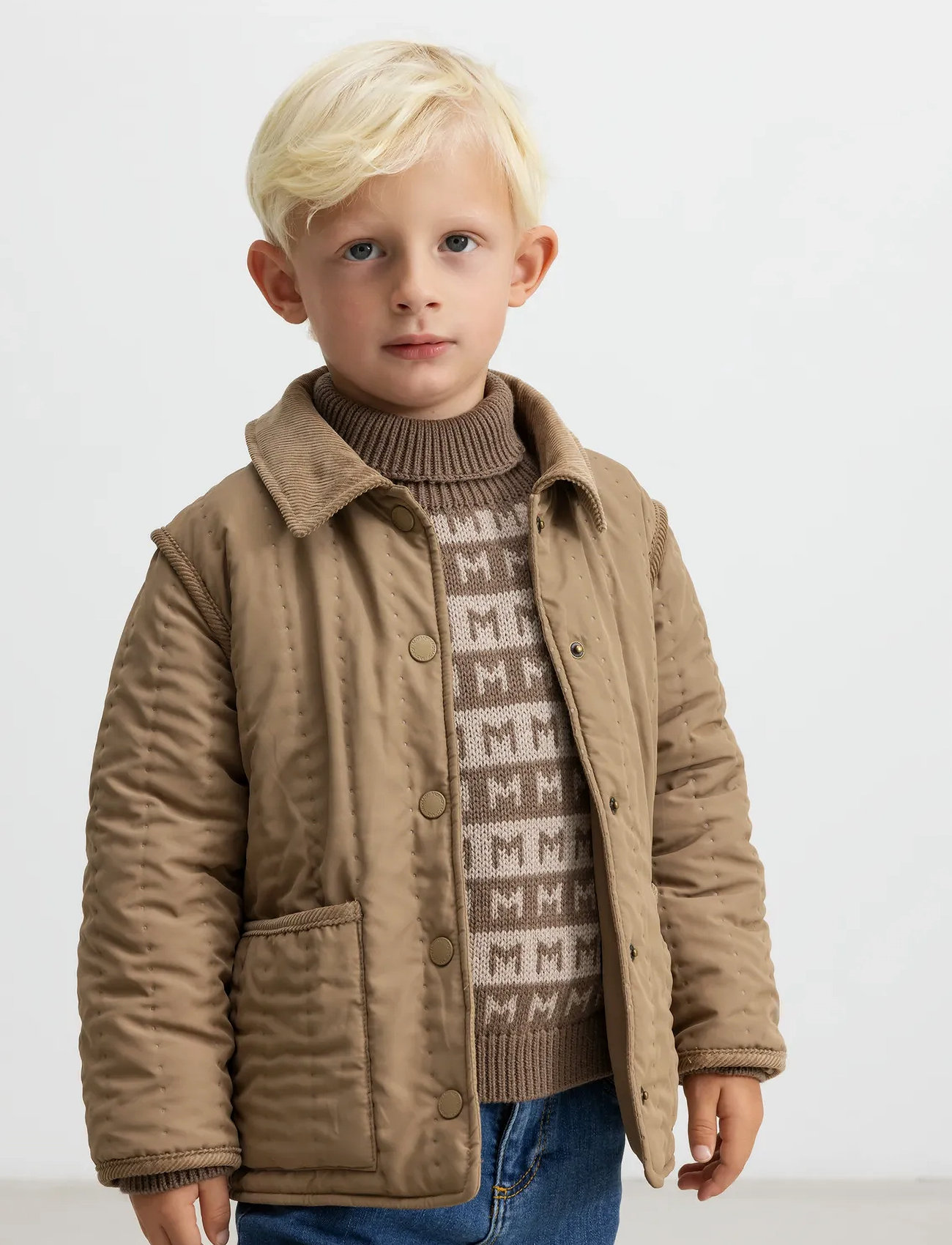 MarMar Copenhagen Otan Jacket, 92, Beige, Jakker & Frakker > Quiltede Jakker, Børn