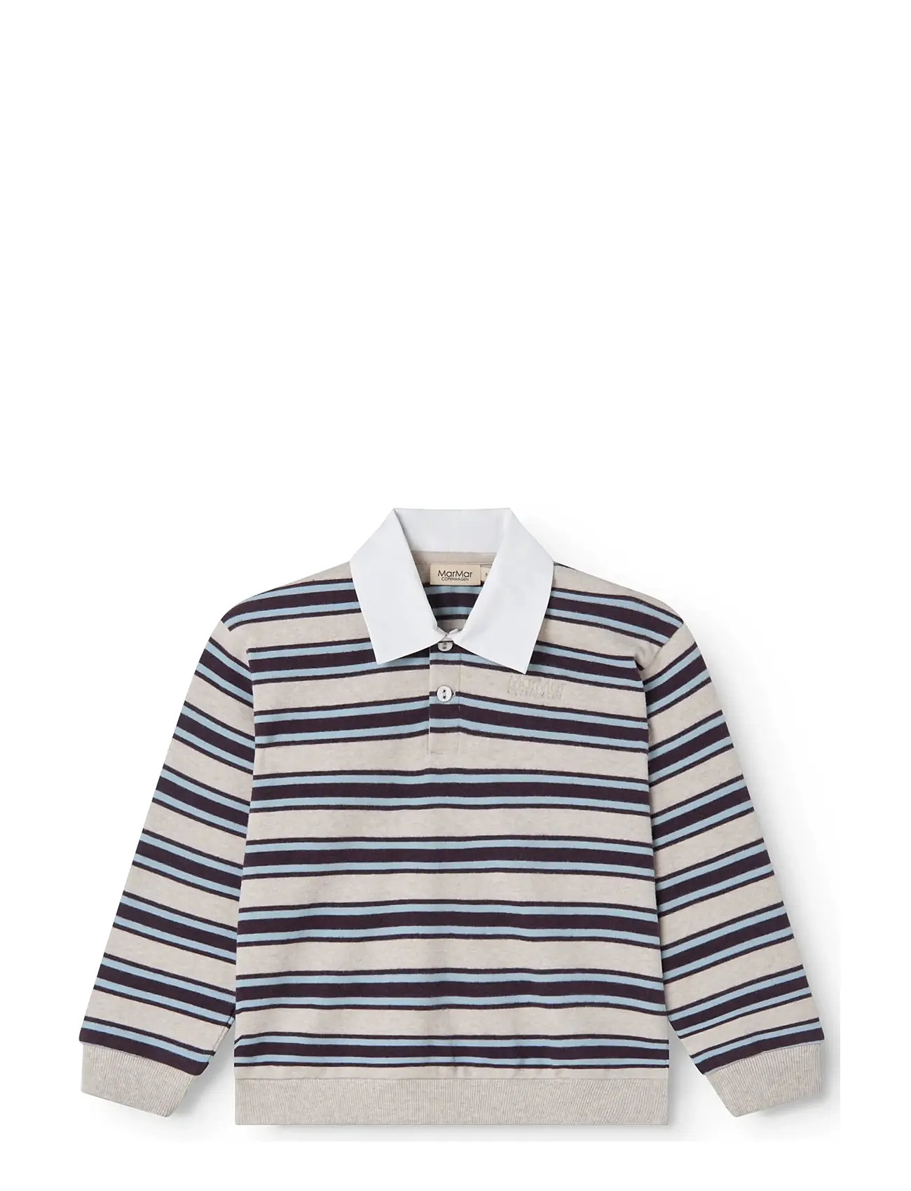 MarMar Copenhagen Thanos Polo, 110, Multi/patterned, Polo Skjorter > Langærmede Polo Shirts, Børn