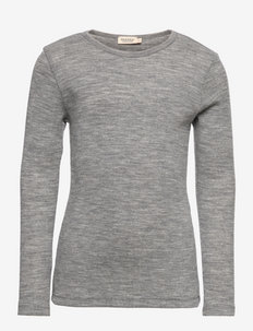 Tamra - long-sleeved t-shirts - grey melange