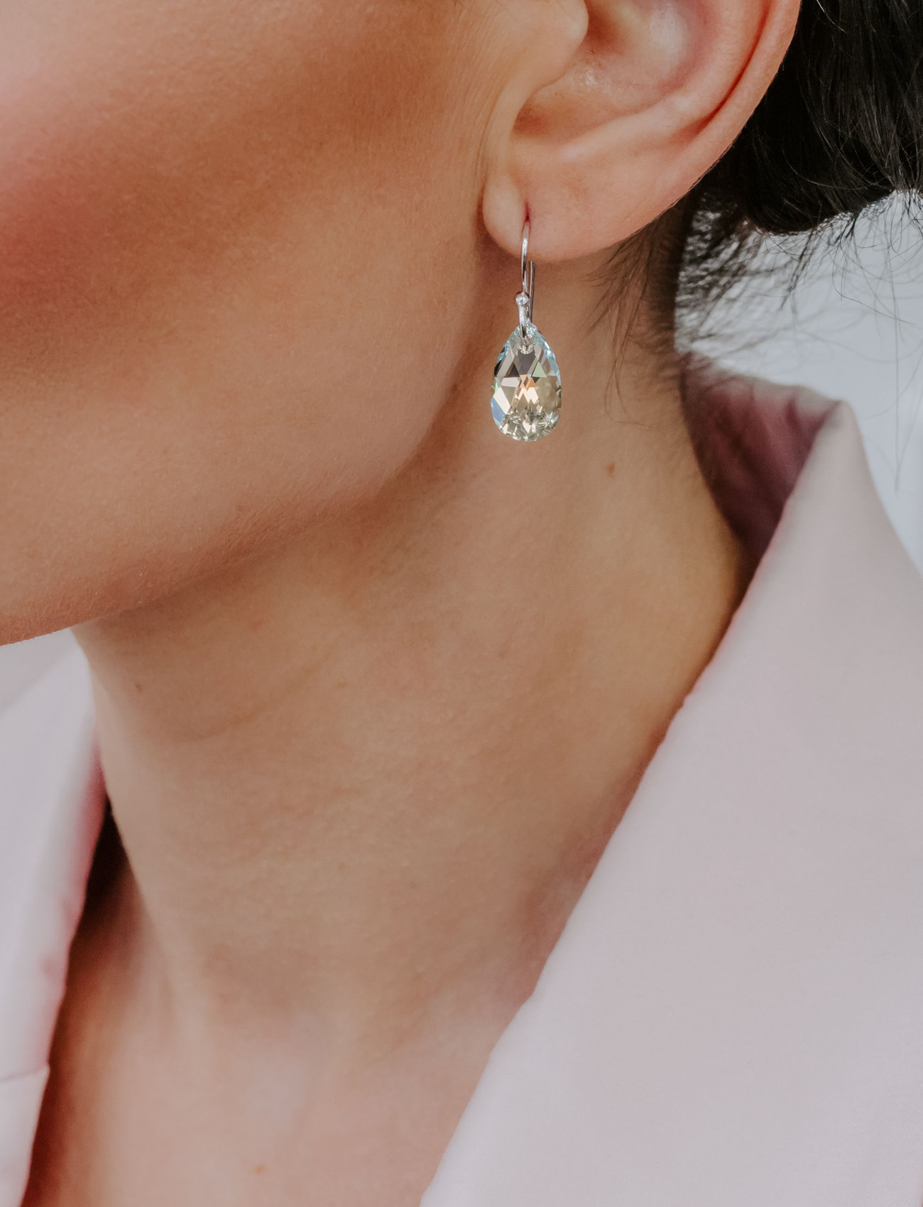 Marmara Sterling Silver Earrings, One Size, White, Øreringe > Øreringe Med Vedhæng, Dame