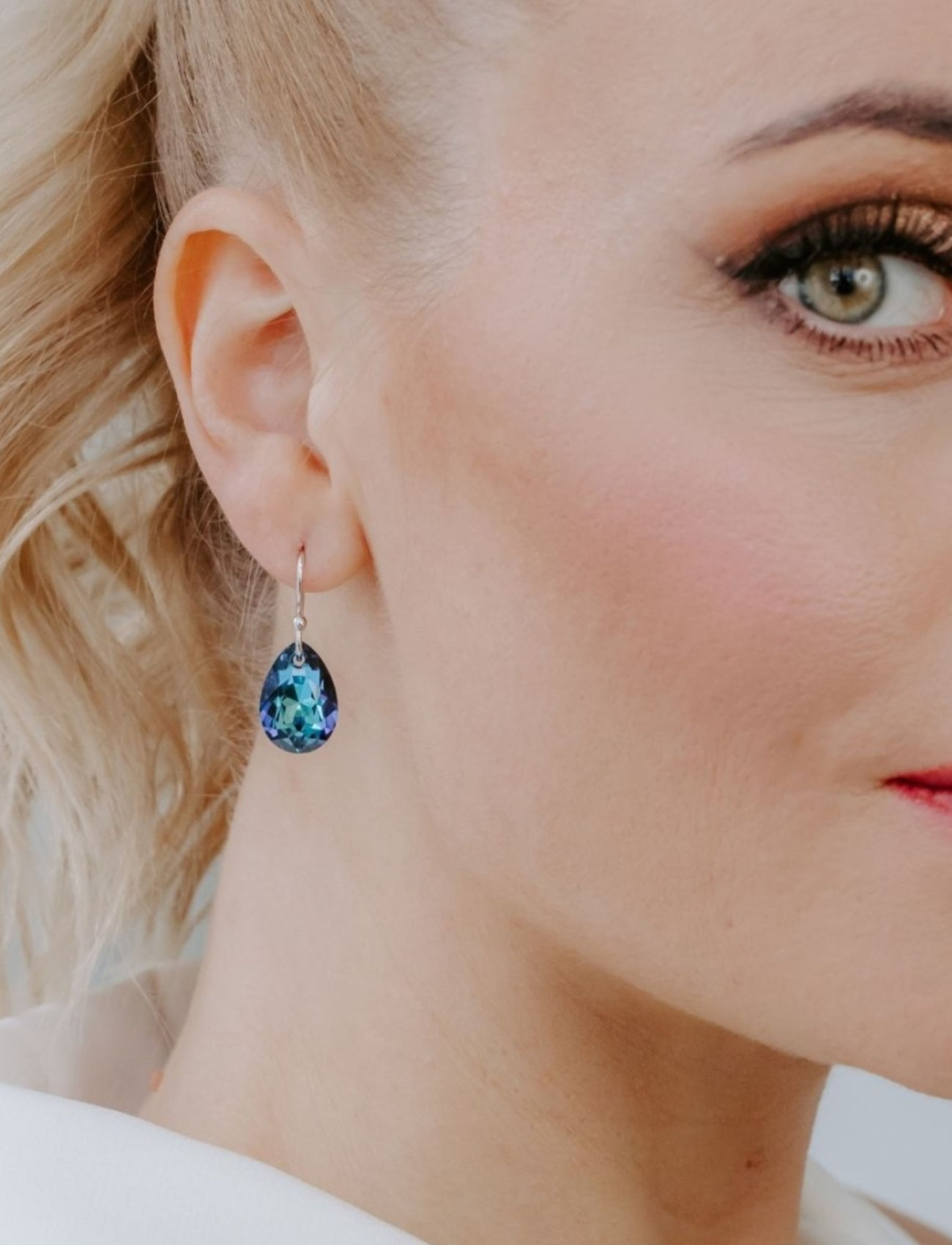 Marmara Sterling Silver Earrings, One Size, Blue, Øreringe > Øreringe Med Vedhæng, Dame