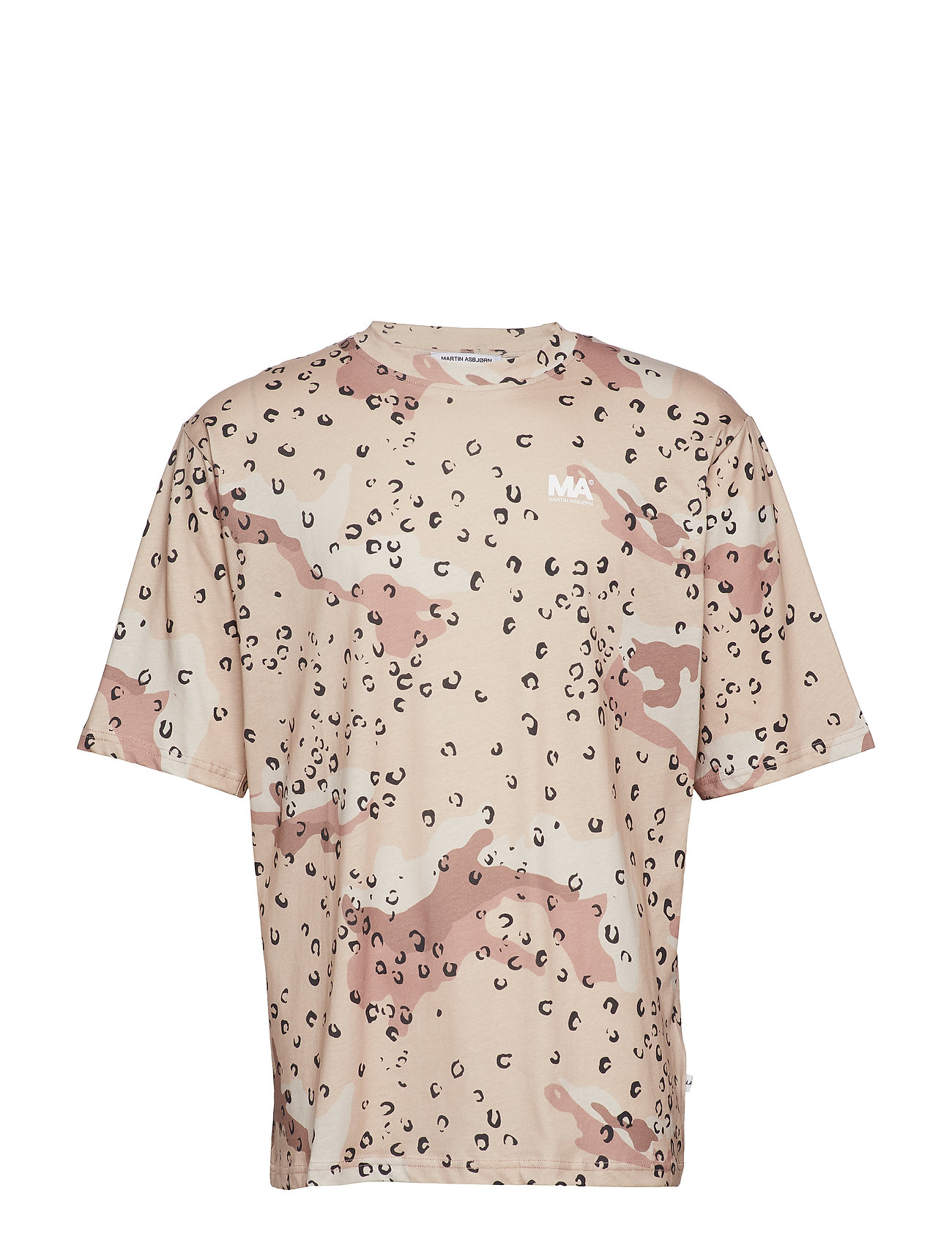 Martin Asbjørn M.A. Tee/Camo T-shirts Short-sleeved Rosa [Color: CAMO_LEO PRINT ][Sex: Men ][Sizes: M ]