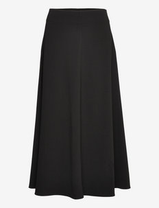 Rhonda Crepe Skirt - maxi nederdele - black