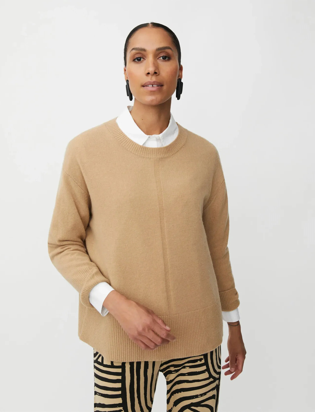 Masai Mafabrice, S, Beige, Strik > Trøjer, Dame