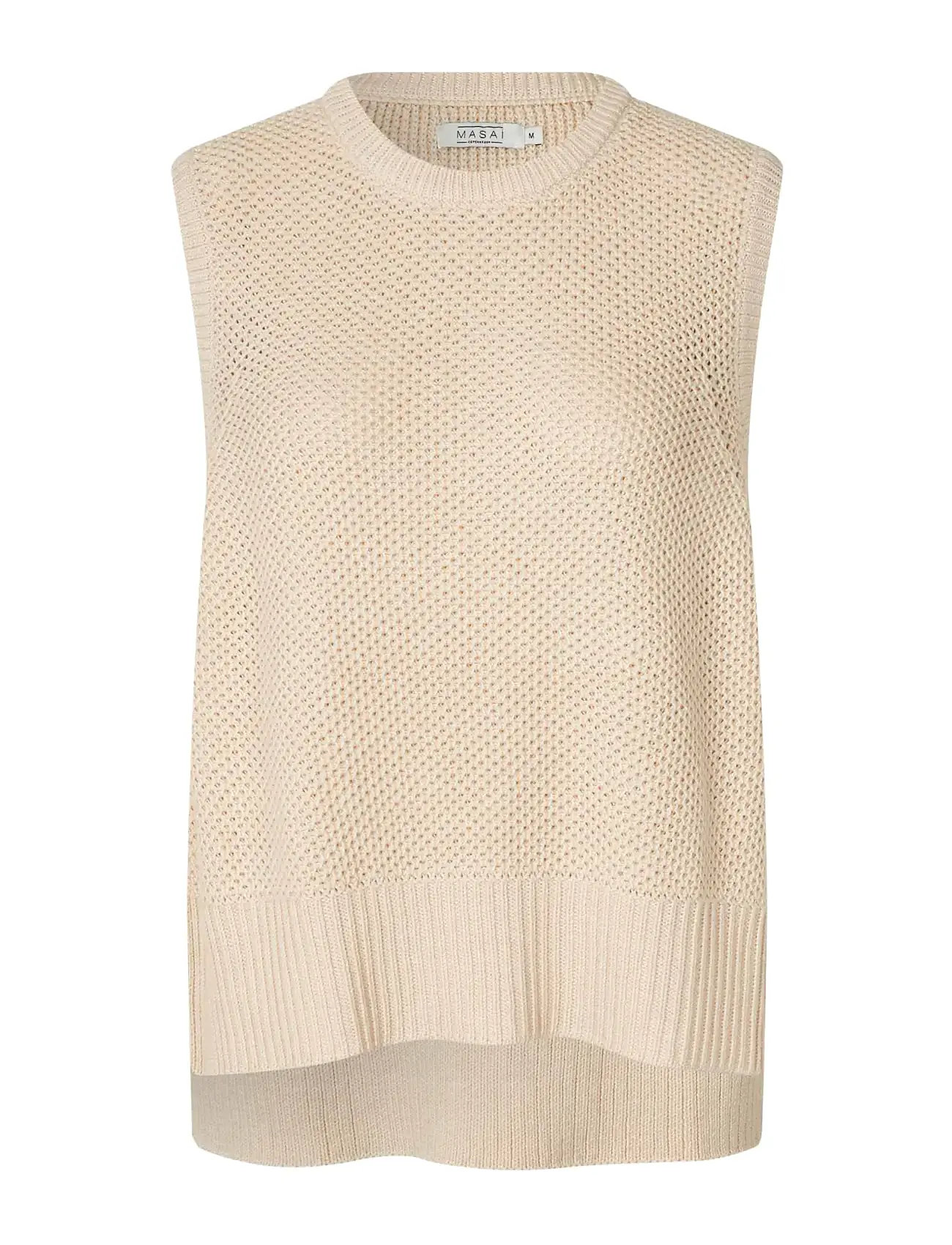 Masai Mafarrin, XS, Cream, Veste > Strikkede Veste, Dame