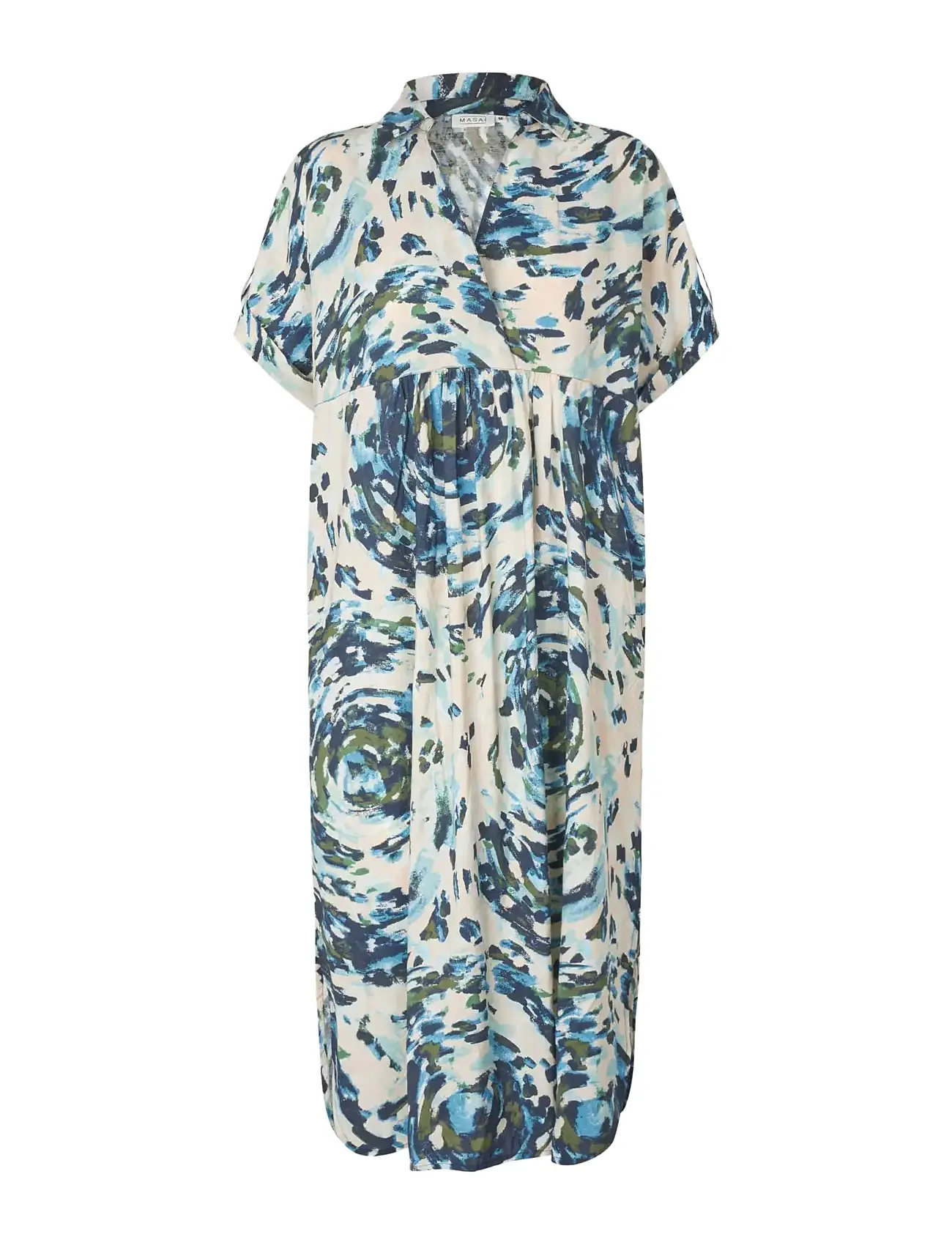Maorsola Knelang Kjole Blue Masai