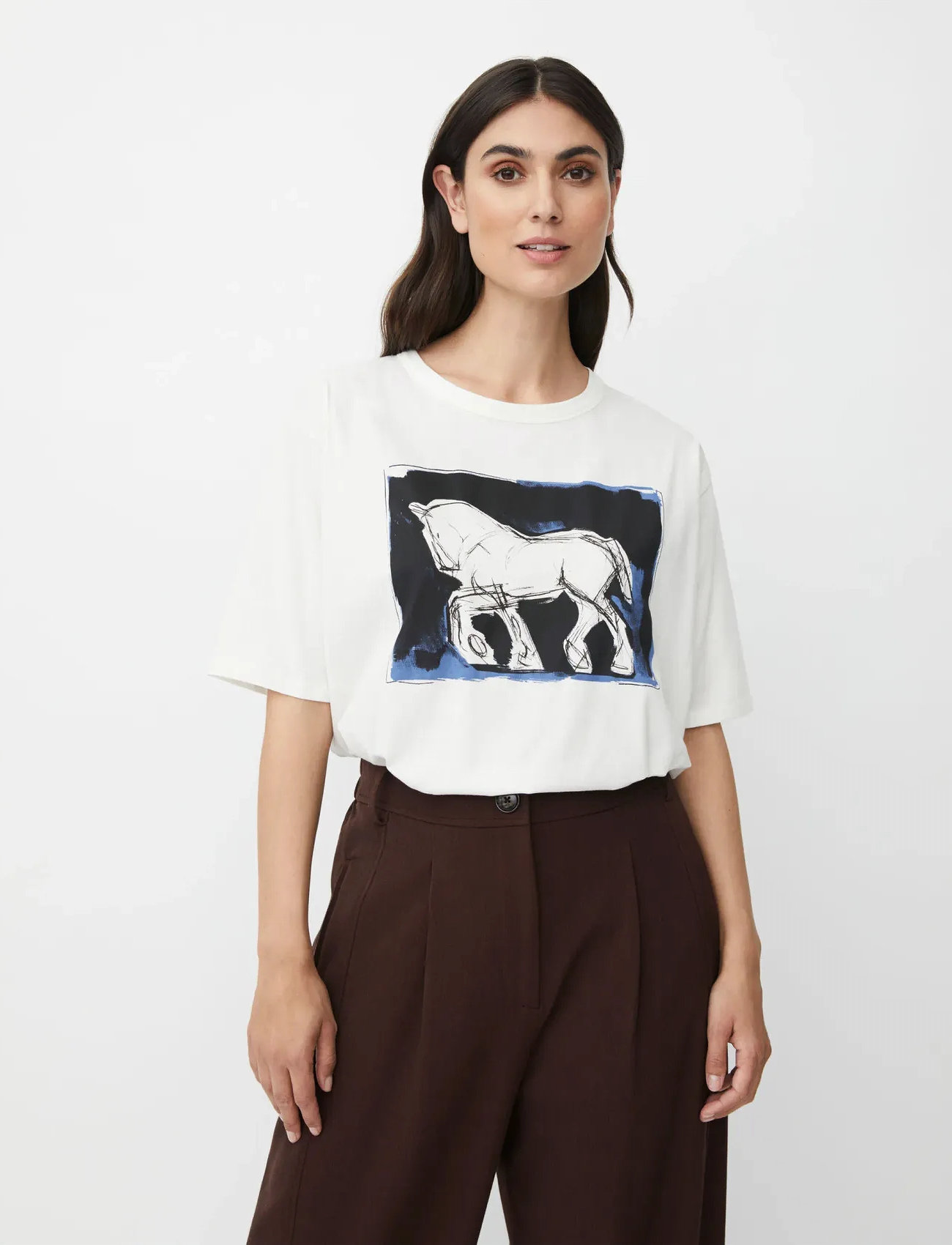 Masai Madoreann, XXL, White, T-Shirts & Toppe > Kortærmede, Dame