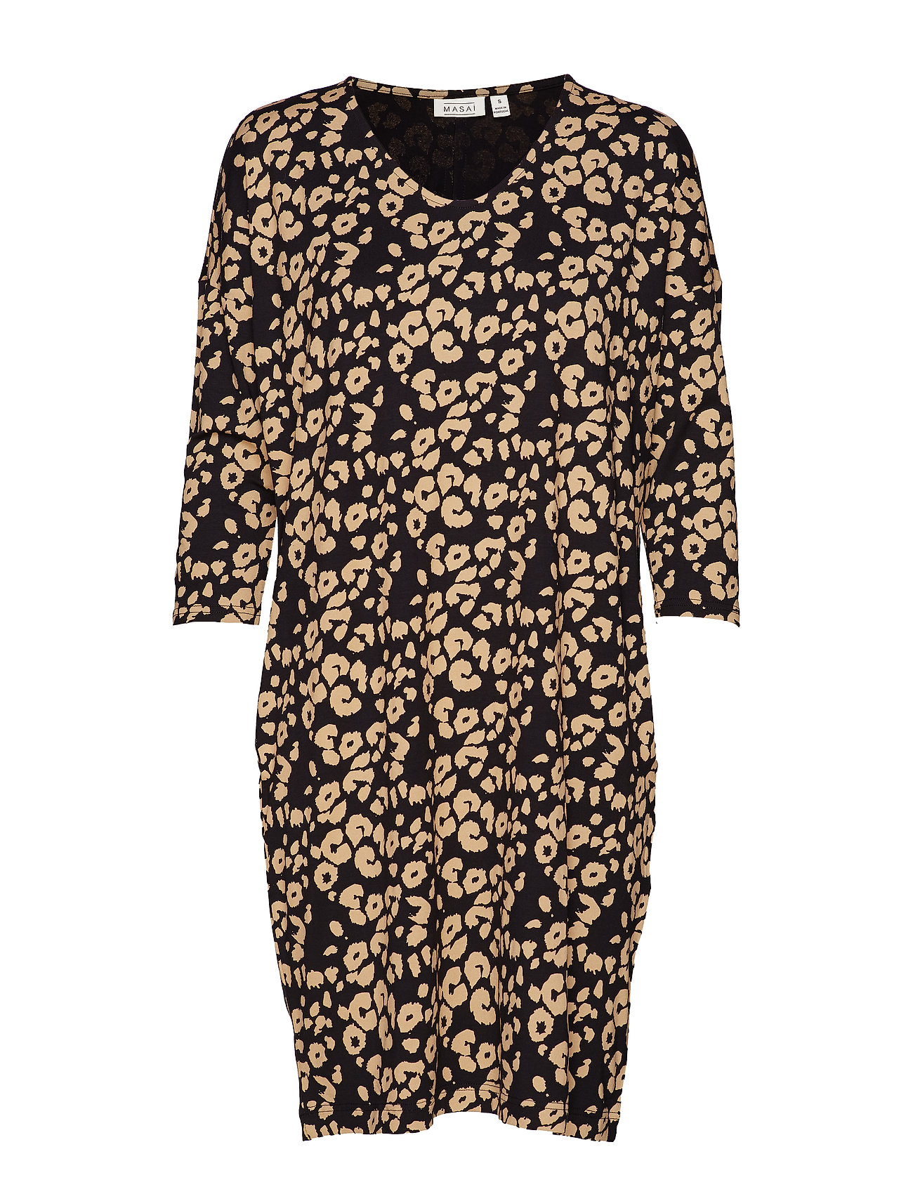 Nebine Dress Jurk Knielengte Bruin Masai masai kopen in de aanbieding