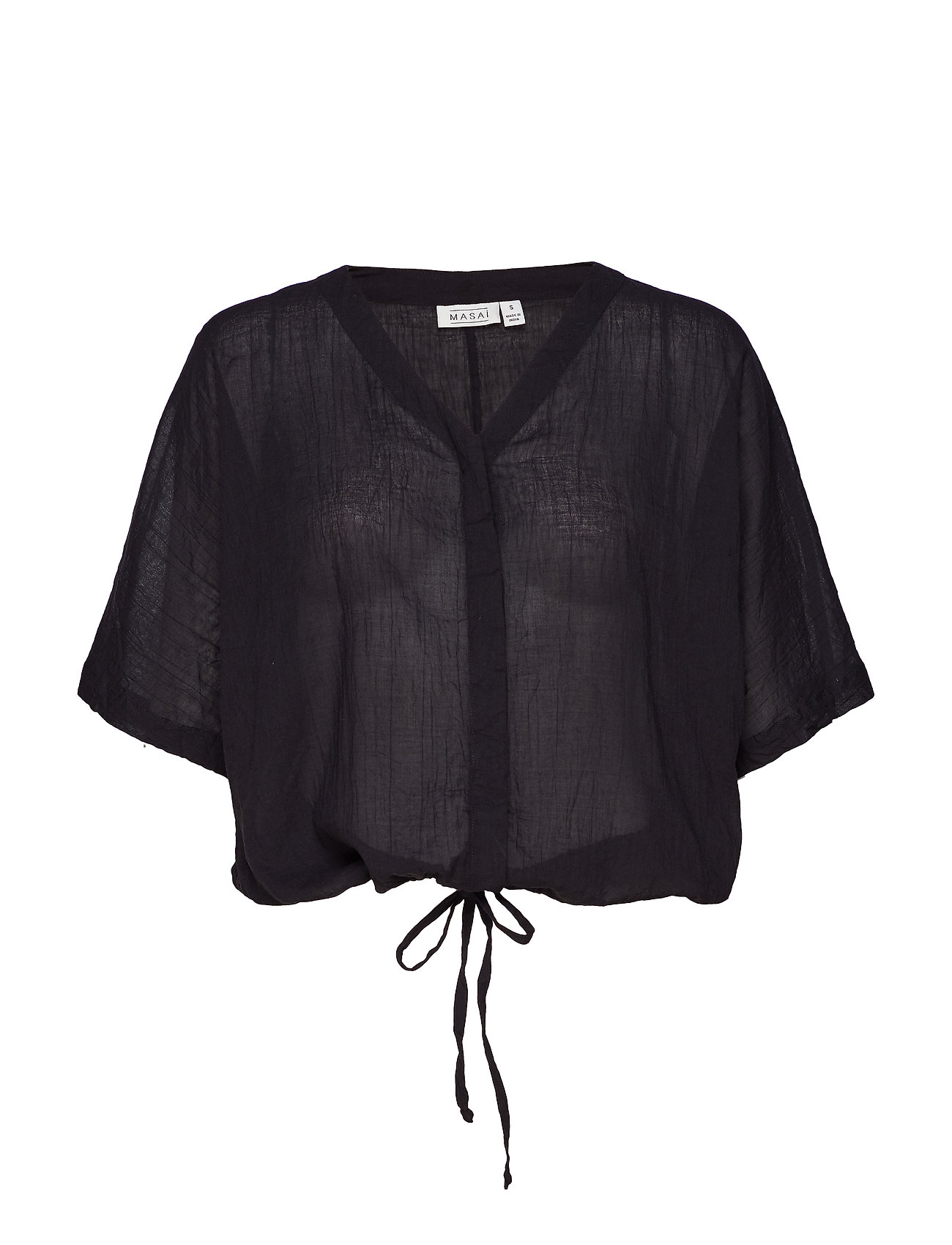 Ilona Blouse Korte Mouwen Zwart Masai masai kopen in de aanbieding Ilona Blouse Korte Mouwen Zwart Masai masai kopen in de aanbieding