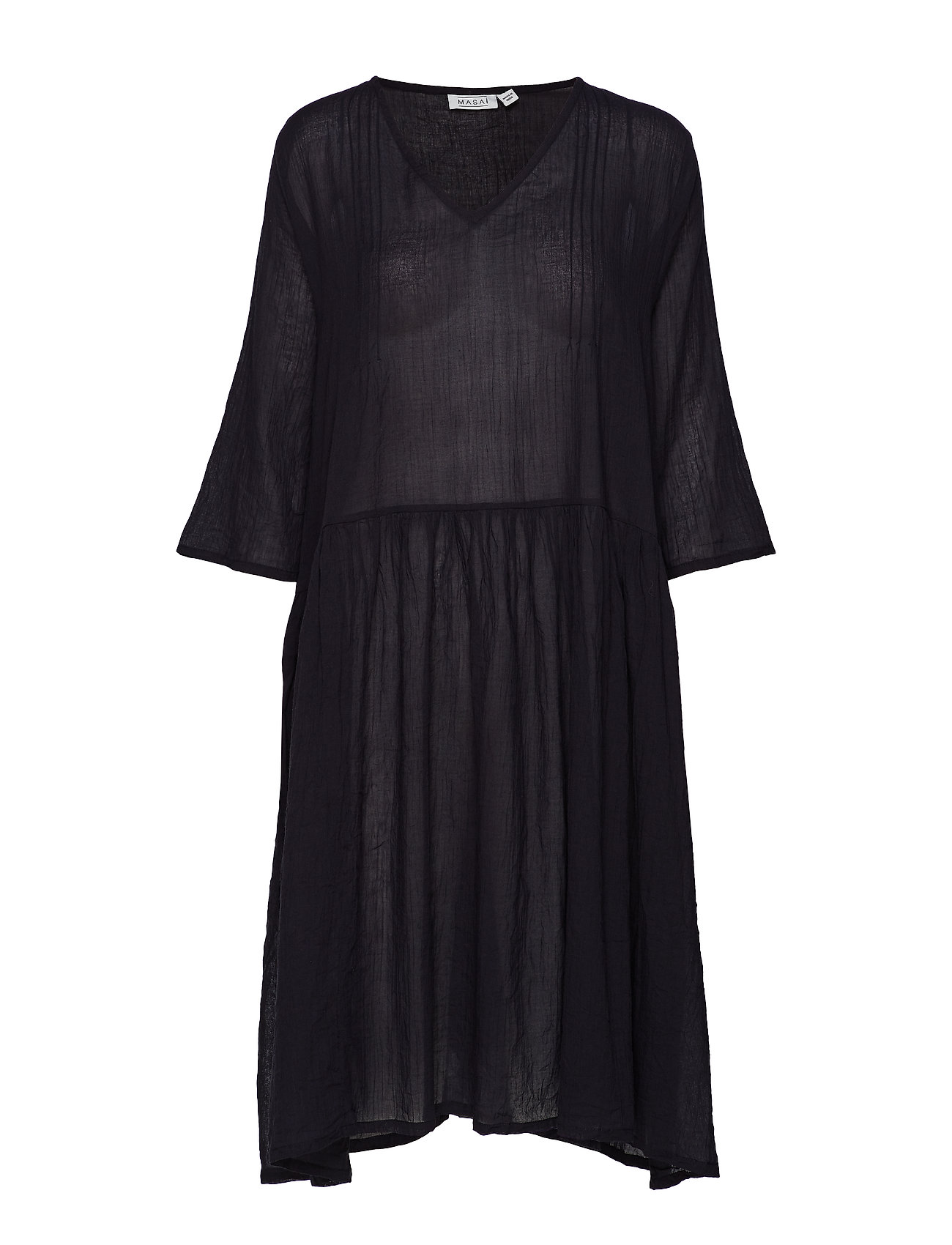 Neoma Dress Jurk Knielengte Zwart Masai masai kopen in de aanbieding