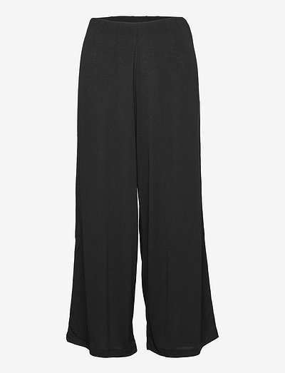 Pam - bukser med brede ben - black