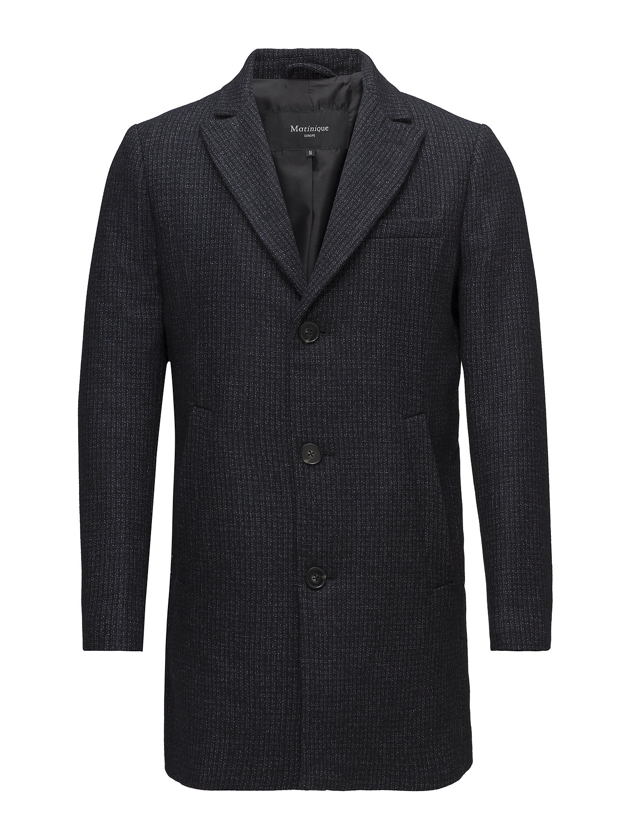 Malto P Euro Check Wollen Jas Lange Grijs Matinique matinique kopen in de aanbieding