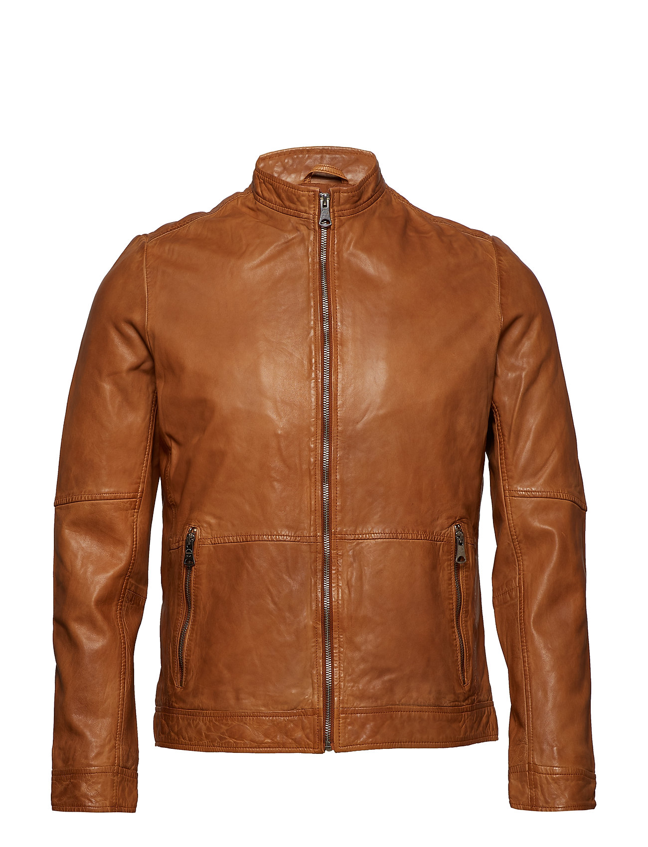 Adron Leren Jack Jas Bruin Matinique matinique kopen in de aanbieding