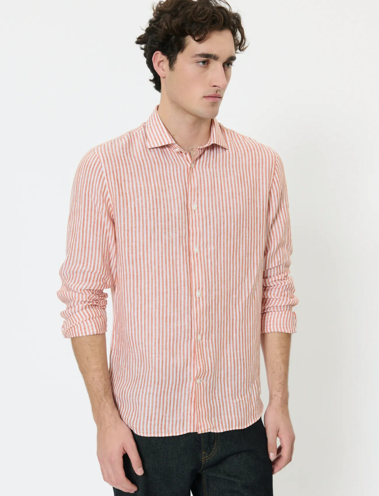 Matinique Mamarc Short, 40, Orange, Skjorter > Afslappet, Herre