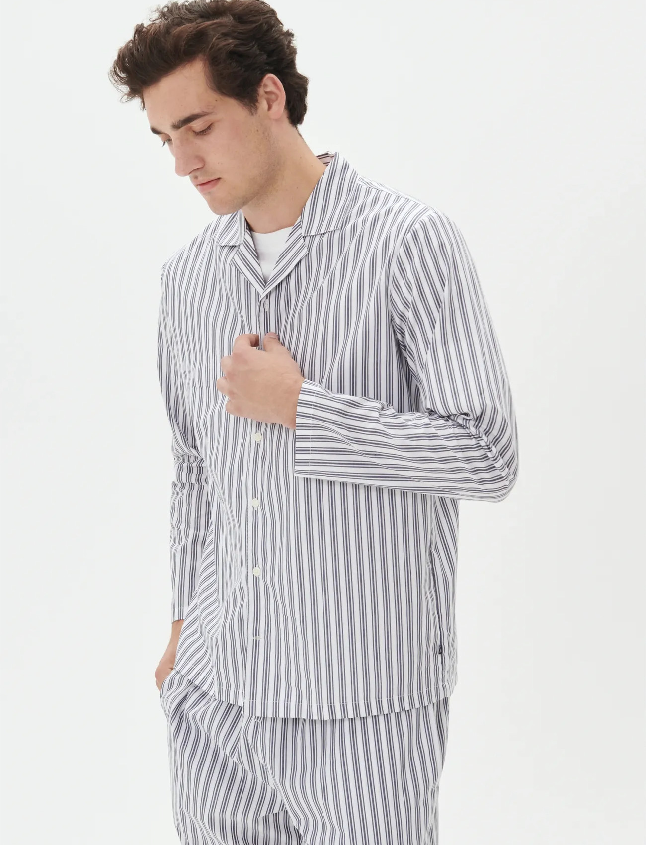 Matinique Maemerson Pj Long, S, Multi/patterned, Shirts > Striped Shirts, Herre