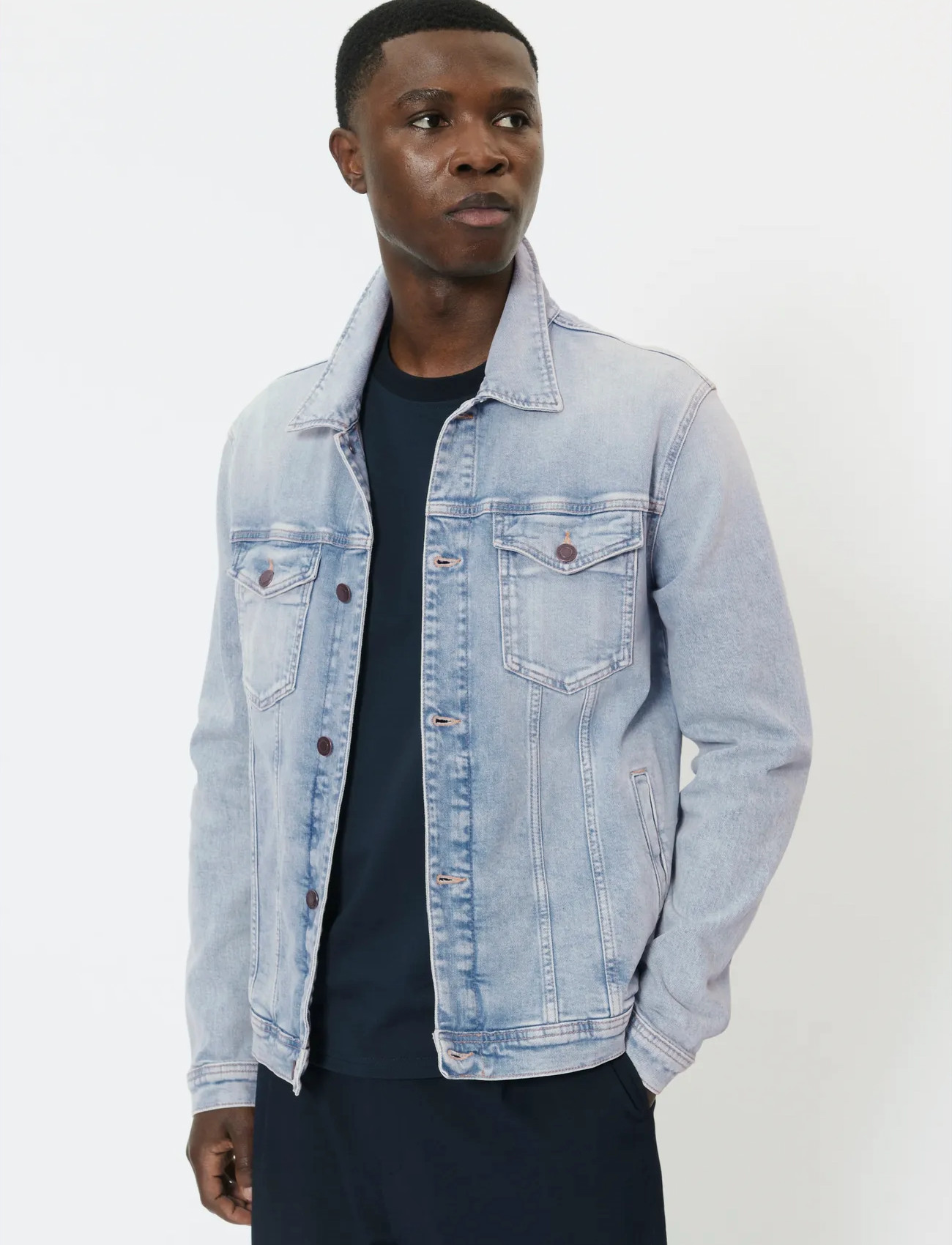 Matinique Mashepard Jacket, XXL, Blue, Denim > Unlined Denim Jackets, Herre