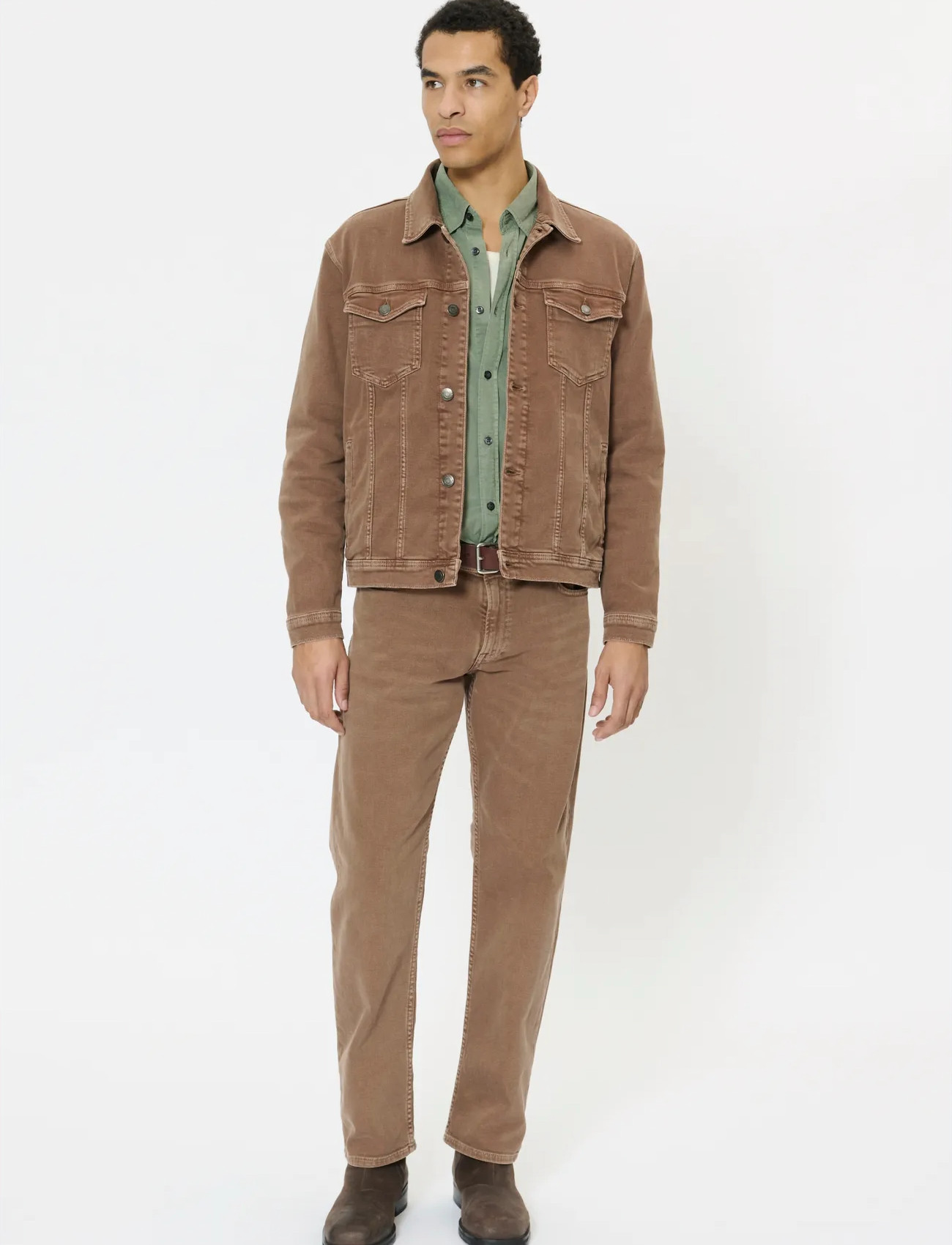 Matinique Mashepard Jacket, 3XL, Brown, Denim > Unlined Denim Jackets, Herre