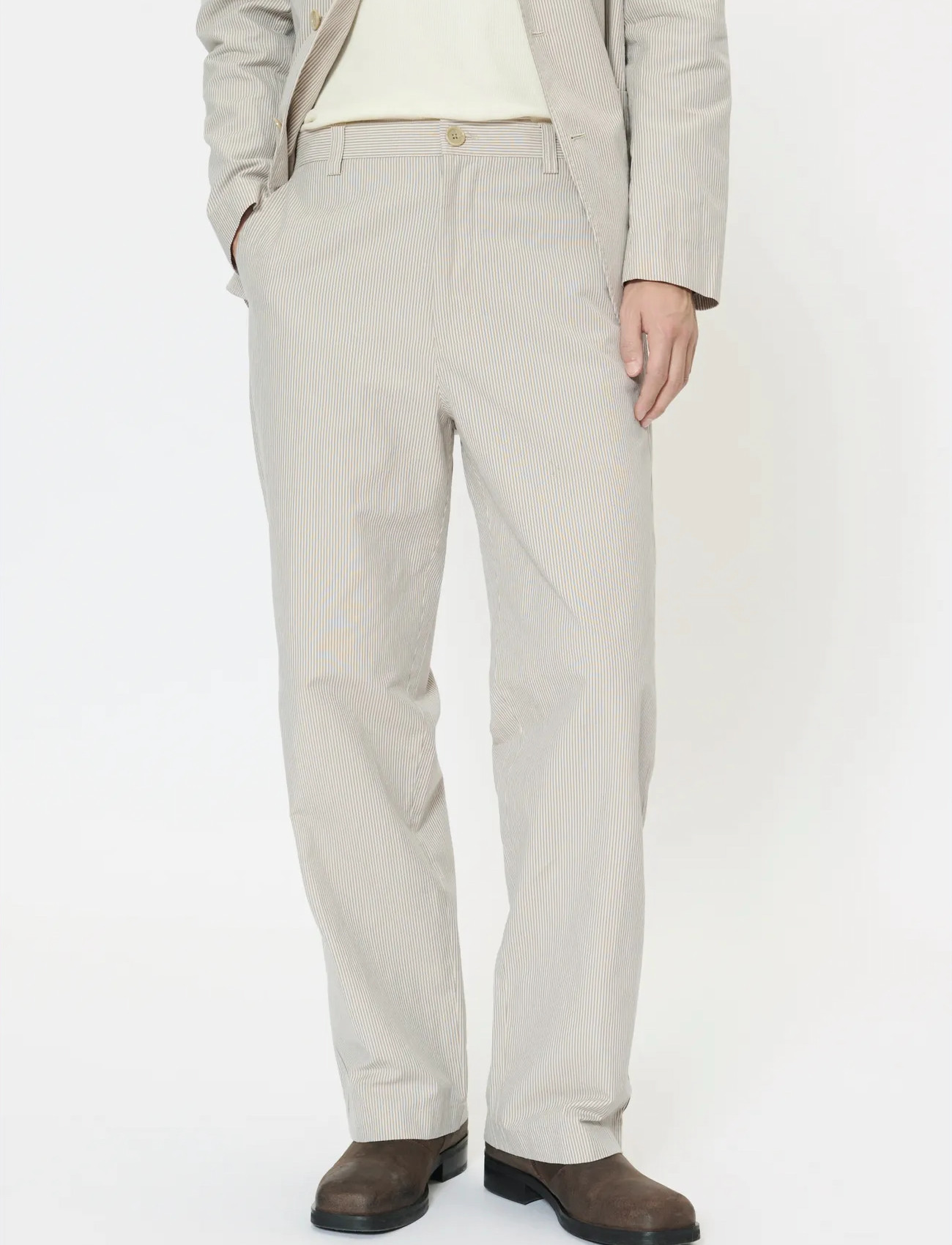 Matinique Machino Pant 73, 36 x 32, Cream, Bukser > Afslappet, Herre