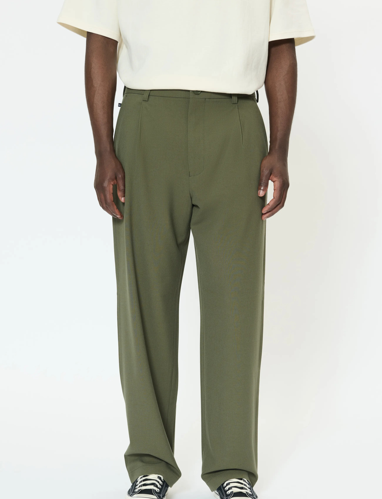 Matinique Machino Pleat Pants, 32, Khaki green, Bukser > Formelle Bukser, Herre