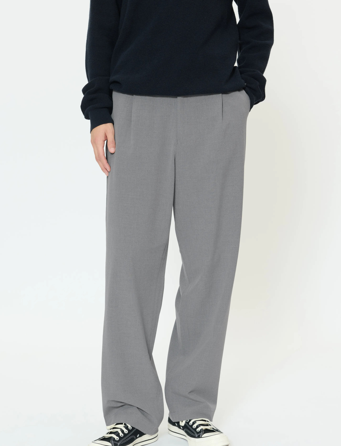 Matinique Machino Pleat Pants, 33, Grey, Bukser > Formelle Bukser, Herre