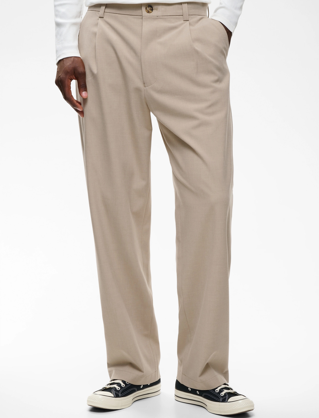 Matinique Machino Pleat Pants, 30, Beige, Bukser > Formelle Bukser, Herre