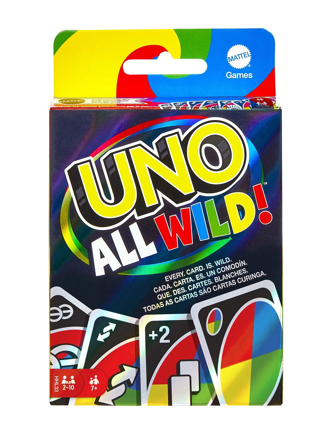Games Uno All Wild Toys Puzzles And Games Games Card Games Multi/patterned Mattel Games
