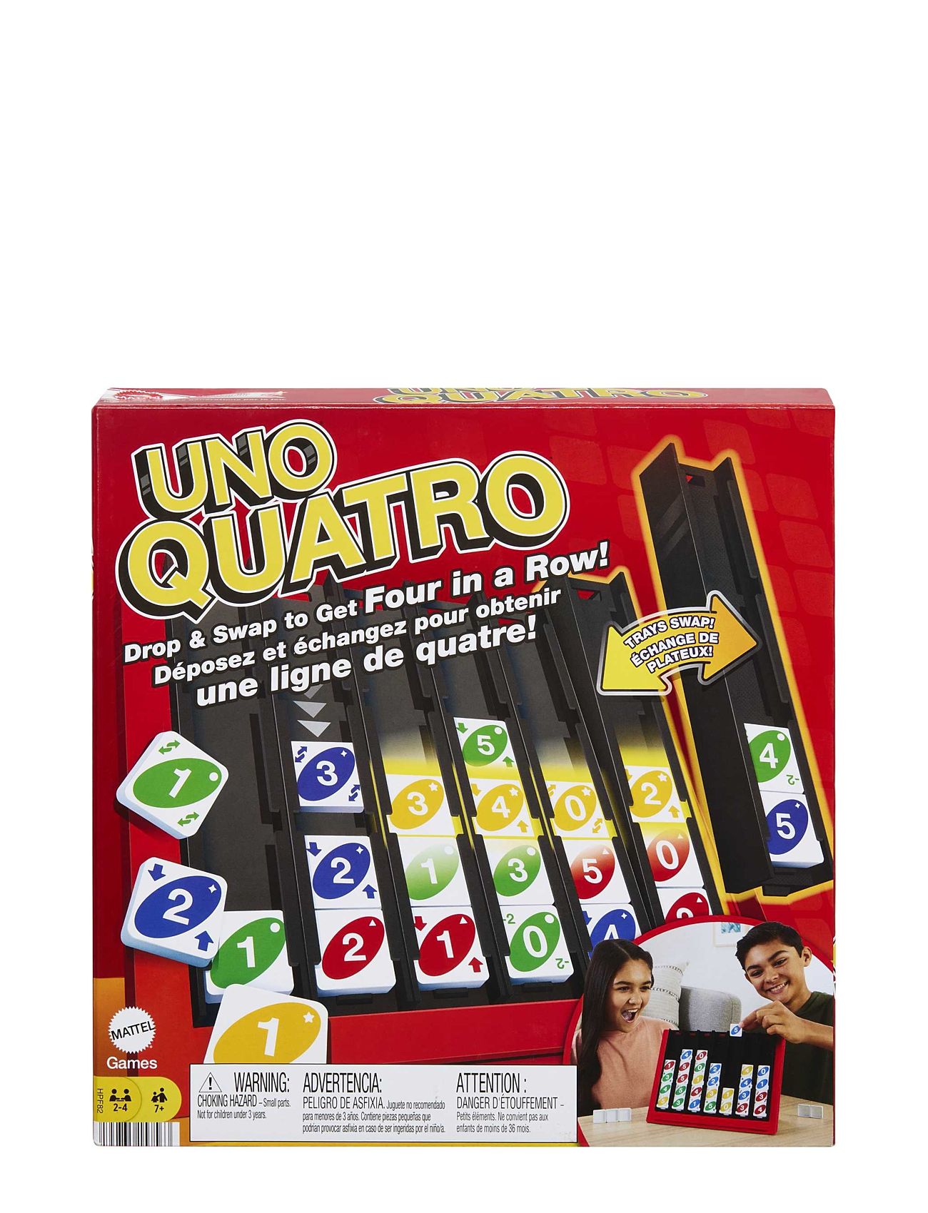 Games Uno Quatro Toys Puzzles And Games Games Card Games Multi/patterned Mattel Games