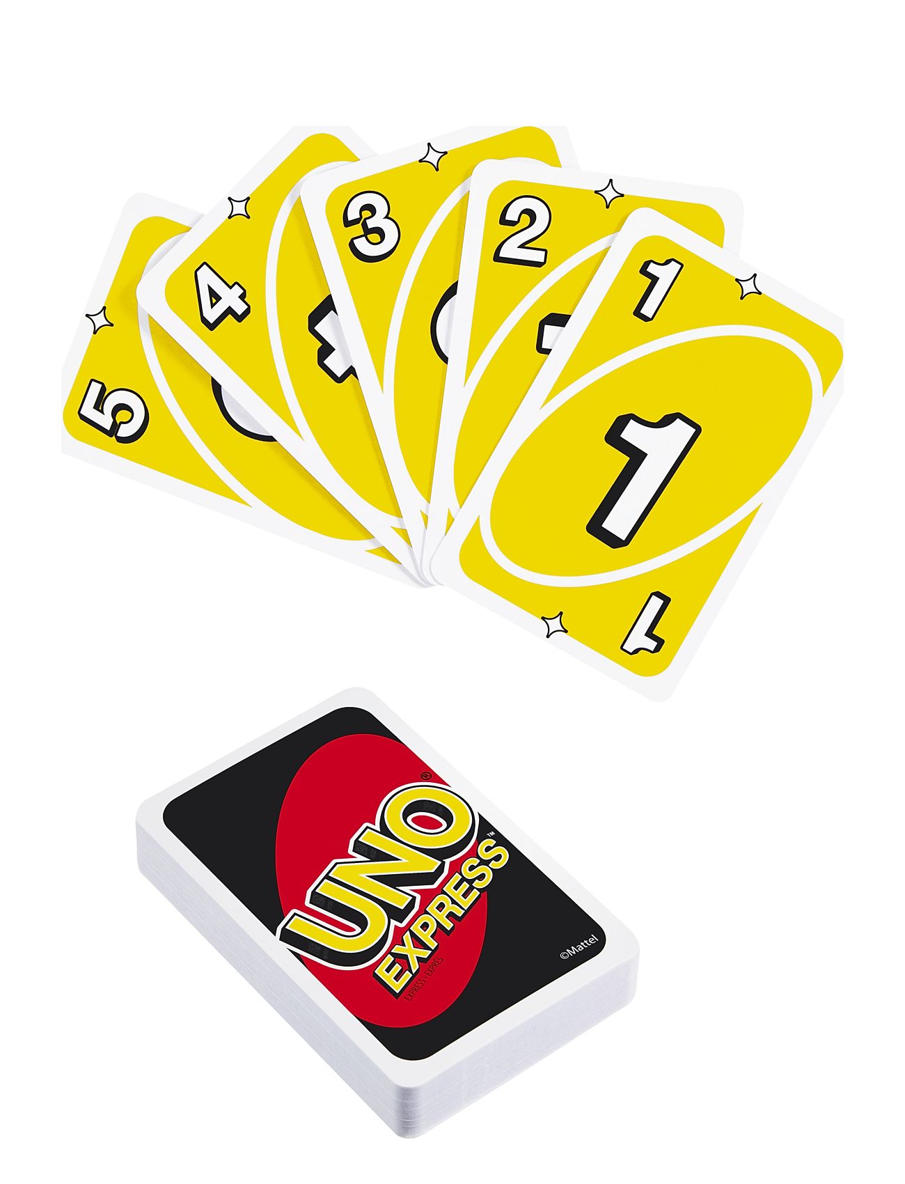 Games Uno Express Card Game Shedding Toys Puzzles And Games Games Card Games Multi/patterned Mattel Games