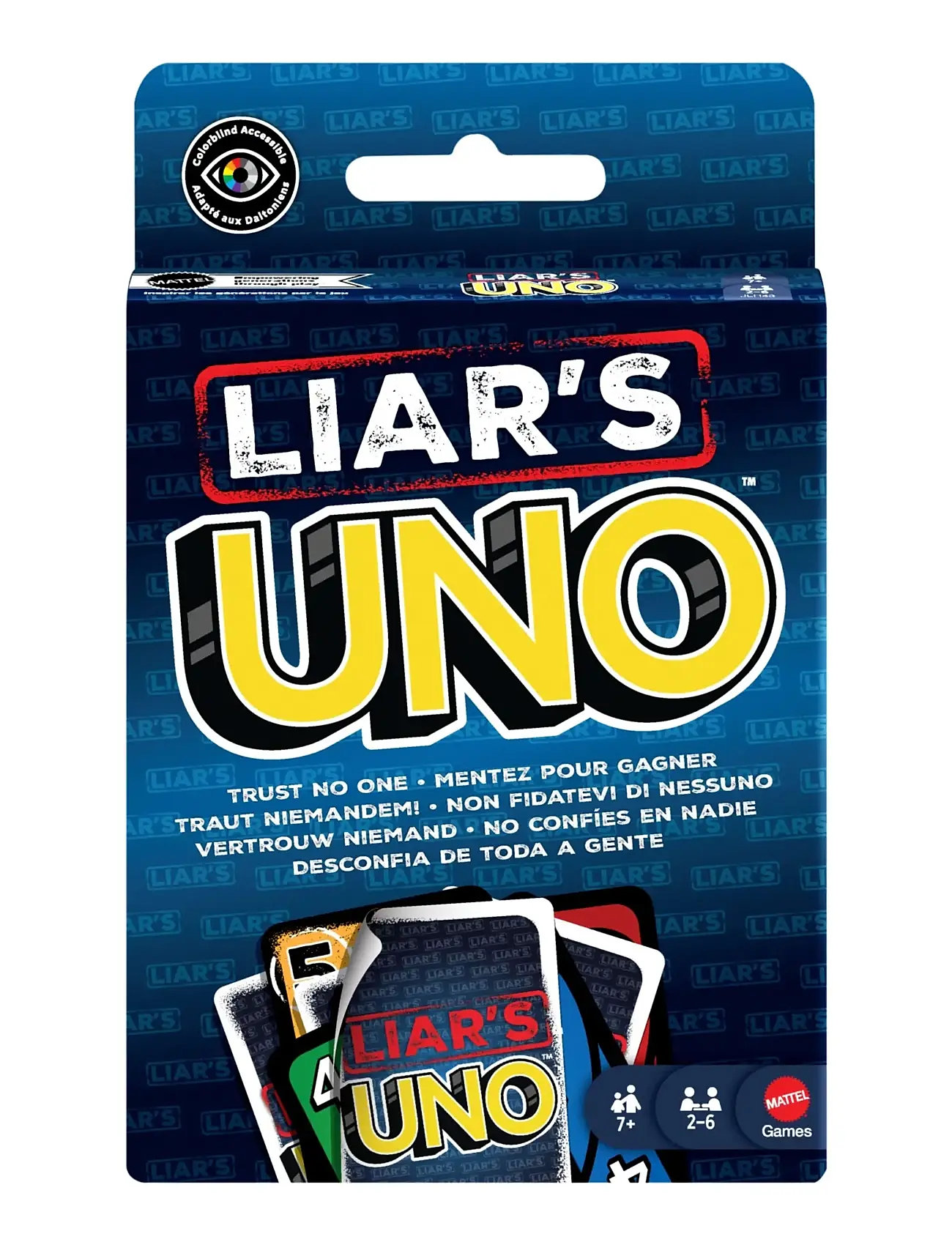 Mattel Games Uno Liars, One Size, Blue, Spil > Kortspil, Børn