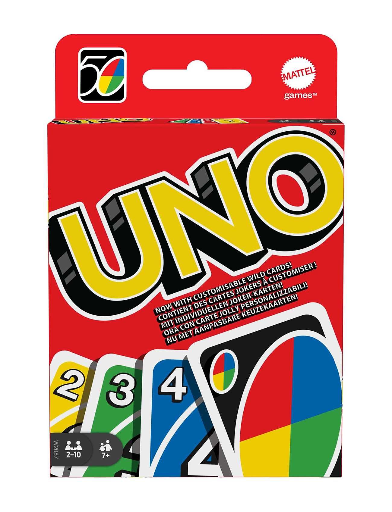 Games Uno Toys Puzzles And Games Games Card Games Multi/patterned Mattel Games
