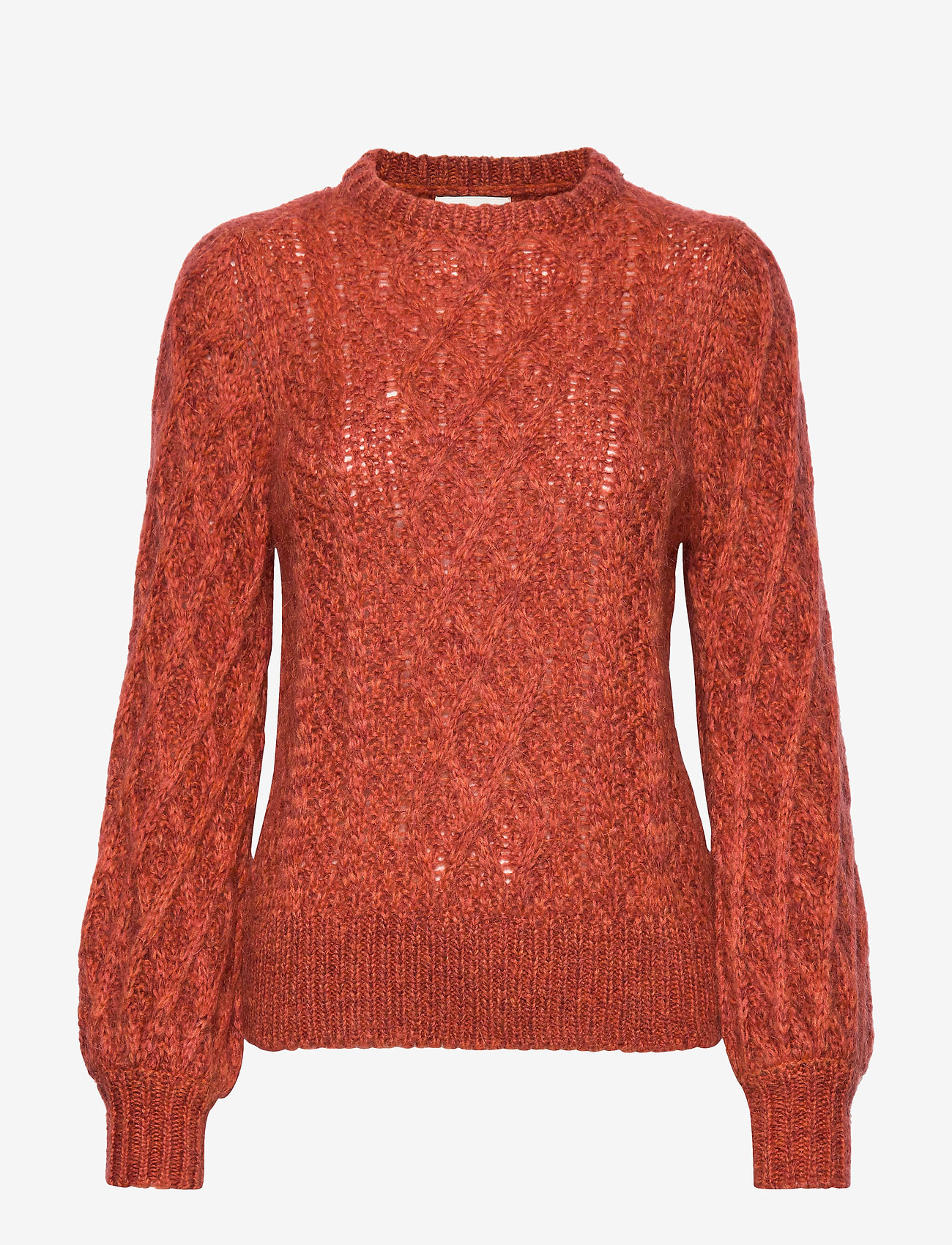 rust knitwear