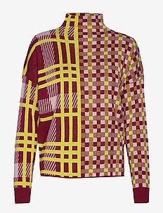 CORNER - BURGUNDY PATTERN