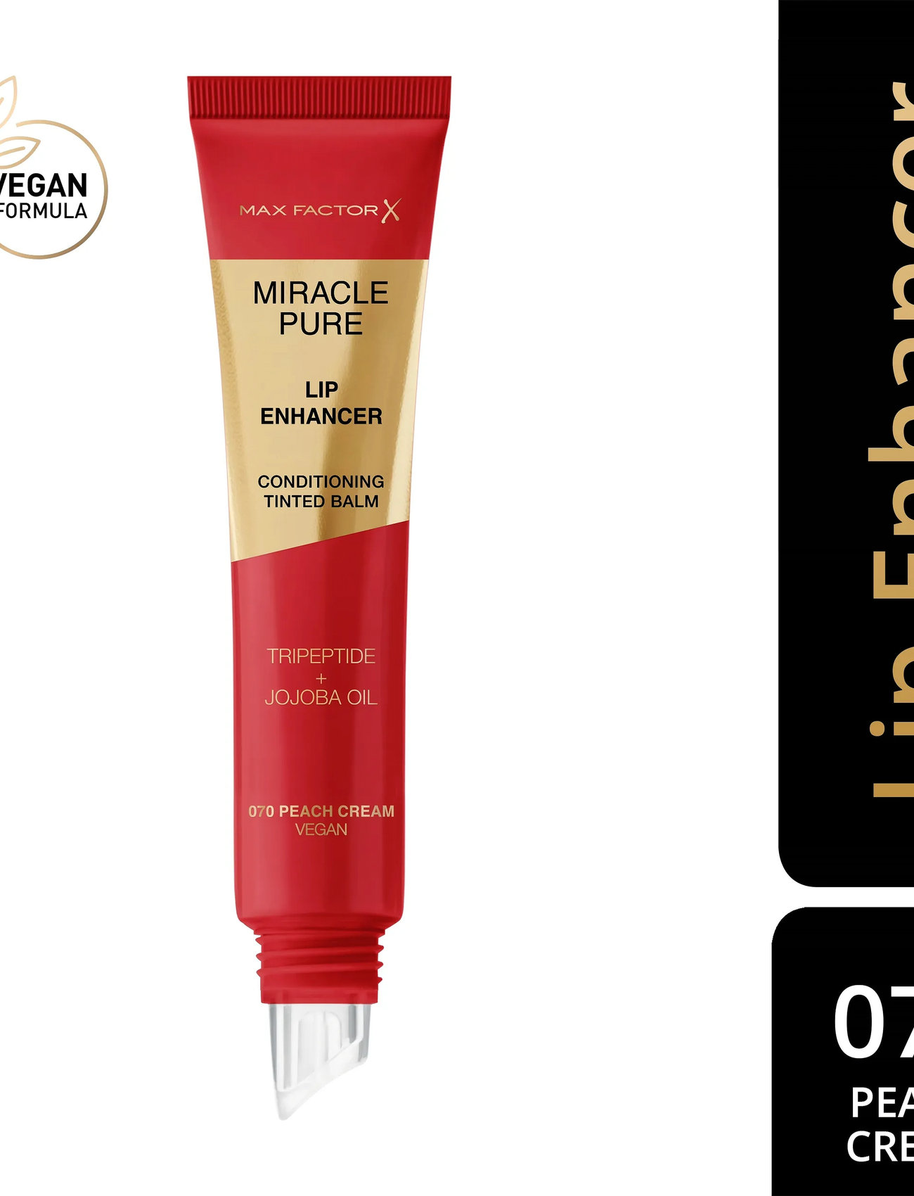 Max Factor Miracle Pure Lip Enhancer Peach Cream 070 12.00 ml, 12 ml, Red, Lip Care > Lip Balm, Dame