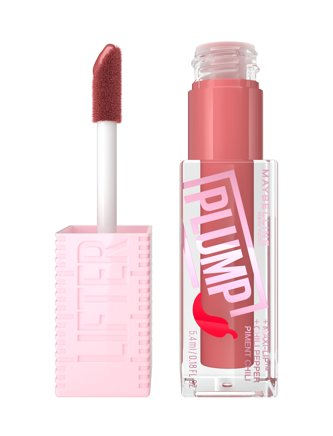 Maybelline Maybelline New York, Lifter Plump, 005 Peach Fever, 5.4ml, 5.4 ml, Pink, Læber > Plumpers & Fillers, Dame