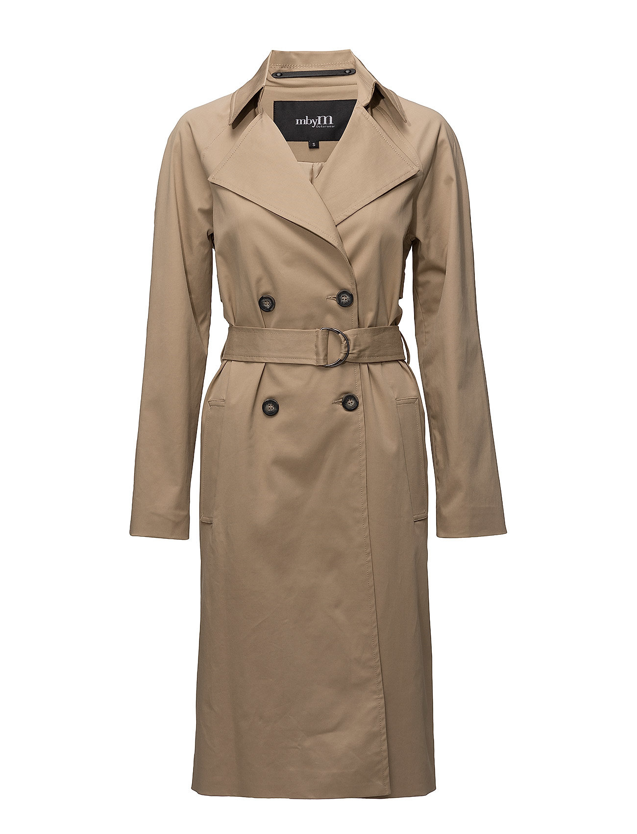 Sorrento Trenchcoat Lange Jas Beige Mbym mbym kopen in de aanbieding
