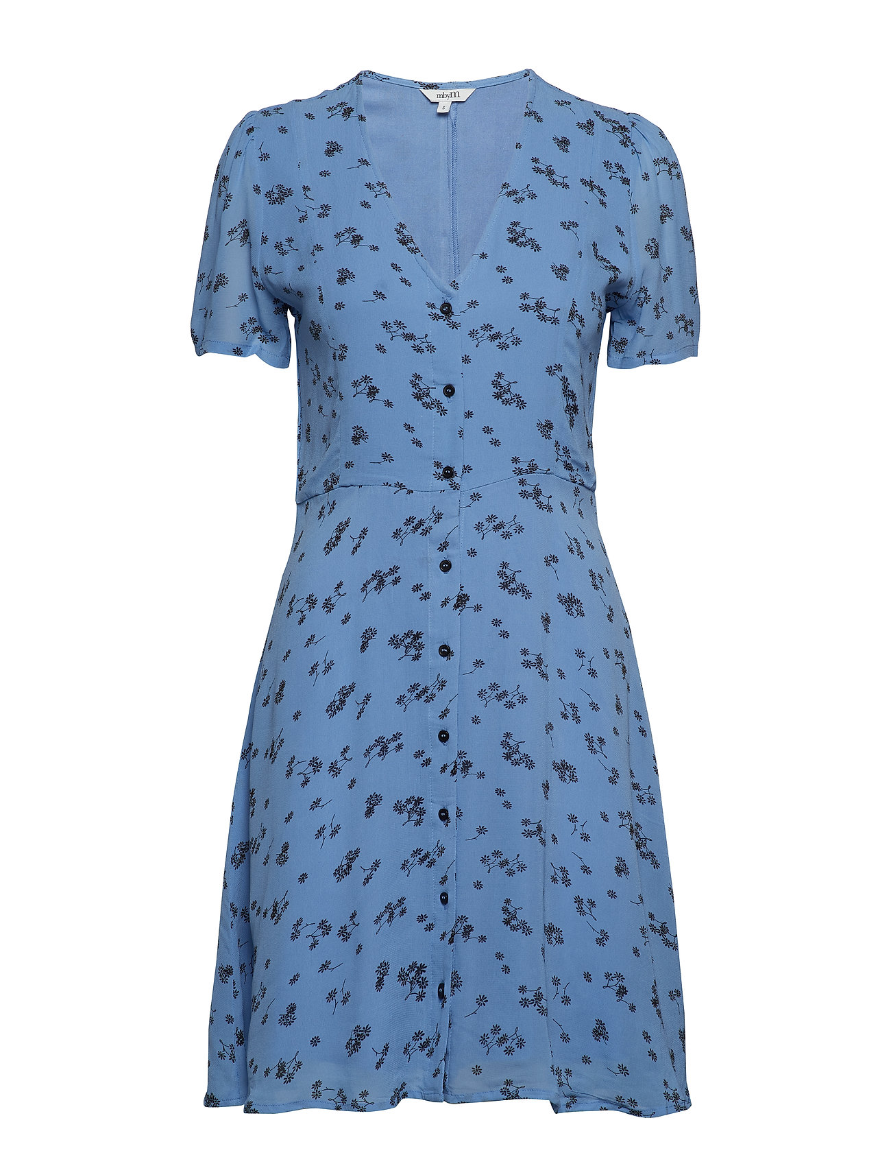 Cilly Korte Jurk Blauw Mbym mbym kopen in de aanbieding