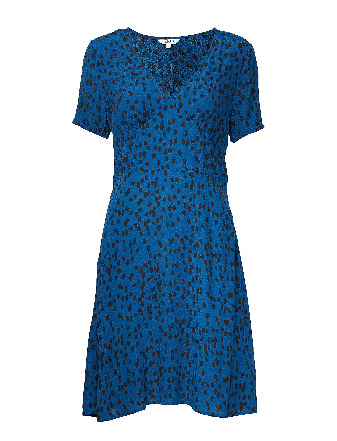 Savina Jurk Knielengte Blauw Mbym mbym kopen in de aanbieding