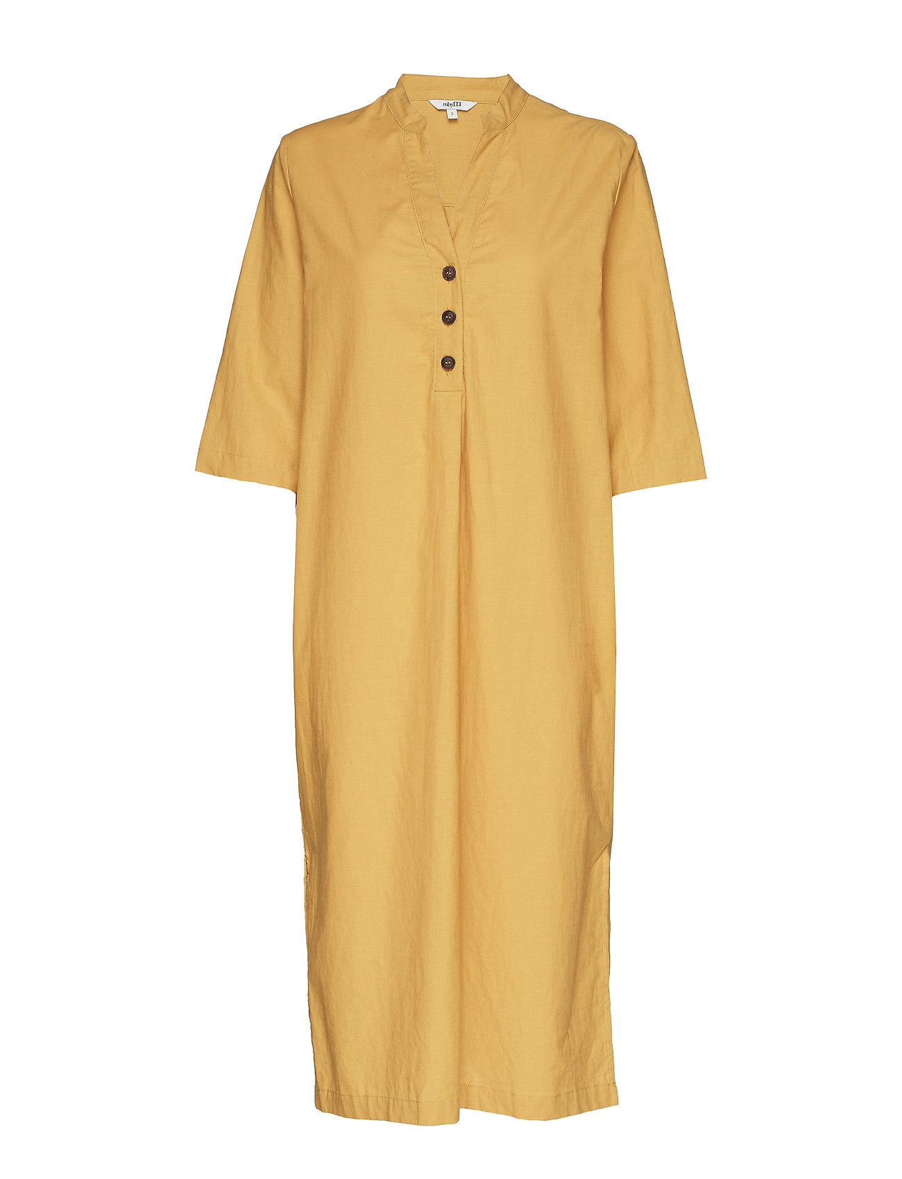 Naoma Maxi Dress Galajurk Geel Mbym mbym kopen in de aanbieding