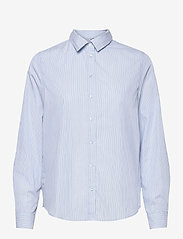 mbyM - Octavio - langærmede skjorter - blue white black stripe - 0