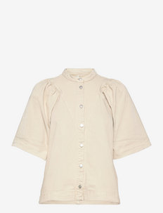 M-Harita - kortærmede skjorter - offwhite wash