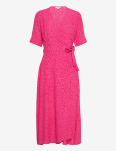 Shubie-M - sukienki kopertowe - carola pink print