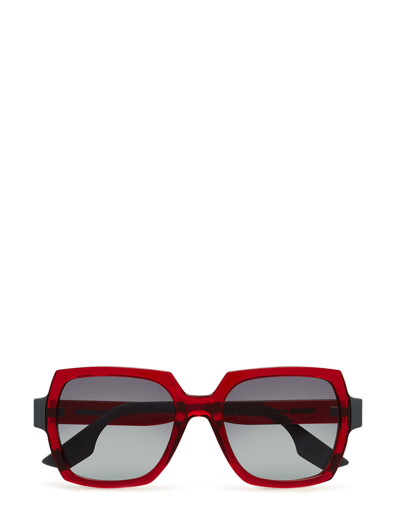 Mq0013S Vierkante Zonnebril Rood Mcq Eyewear mcq eyewear kopen in de aanbieding