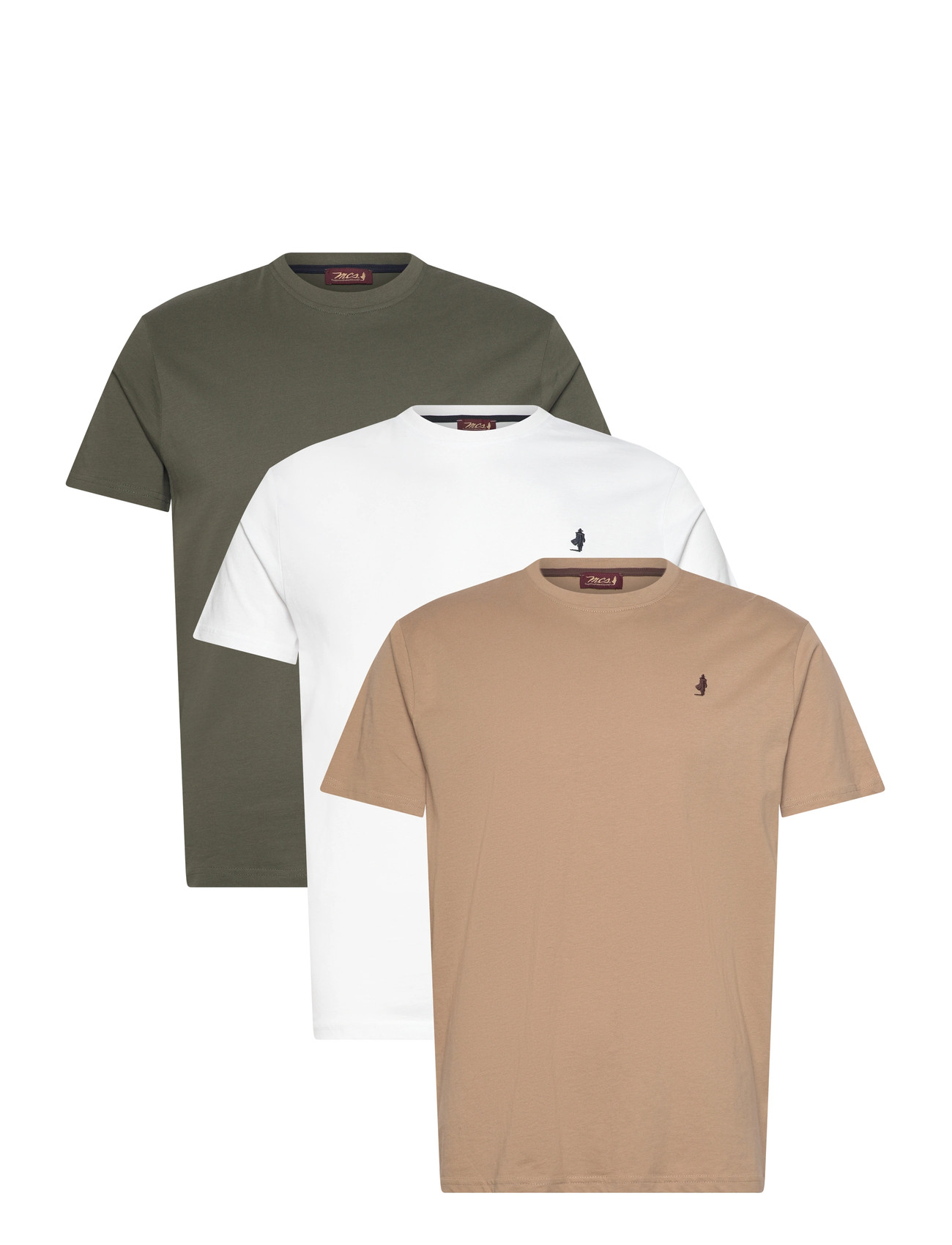 MCS Ohio Reg Cot 3Pk Mcs M Tee Weiß - XXXL - Herren