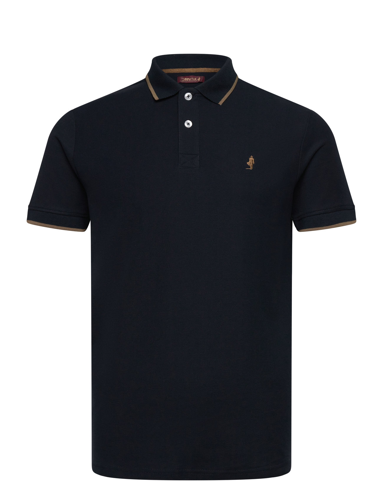 MCS River Reg Cot Pq Mcs M Polo, 3XL, Navy, Poloer > Kortærmede, Herre