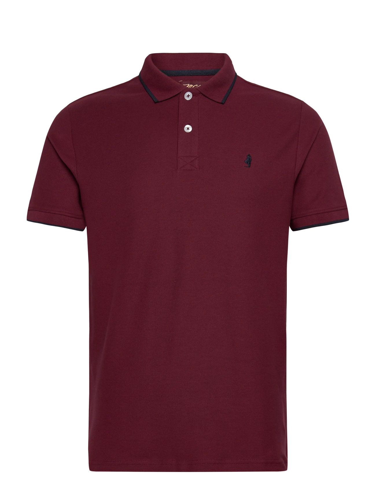 MCS River Reg Cot Pq Mcs M Polo, XL, Burgundy, Poloer > Kortærmede, Herre