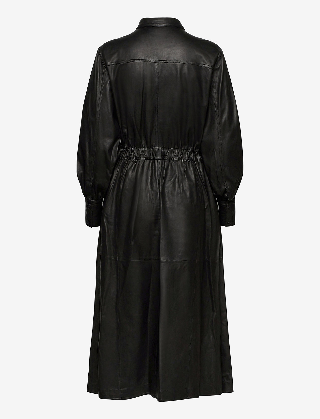 MDK / Munderingskompagniet - Lily thin leather dress - shirt dresses - black - 1