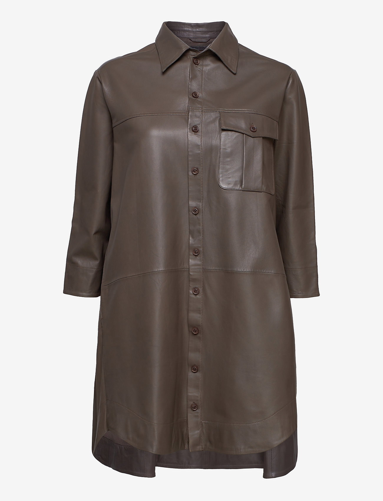 MDK / Munderingskompagniet - Chili thin leather dress - shirt dresses - bungee cord - 0