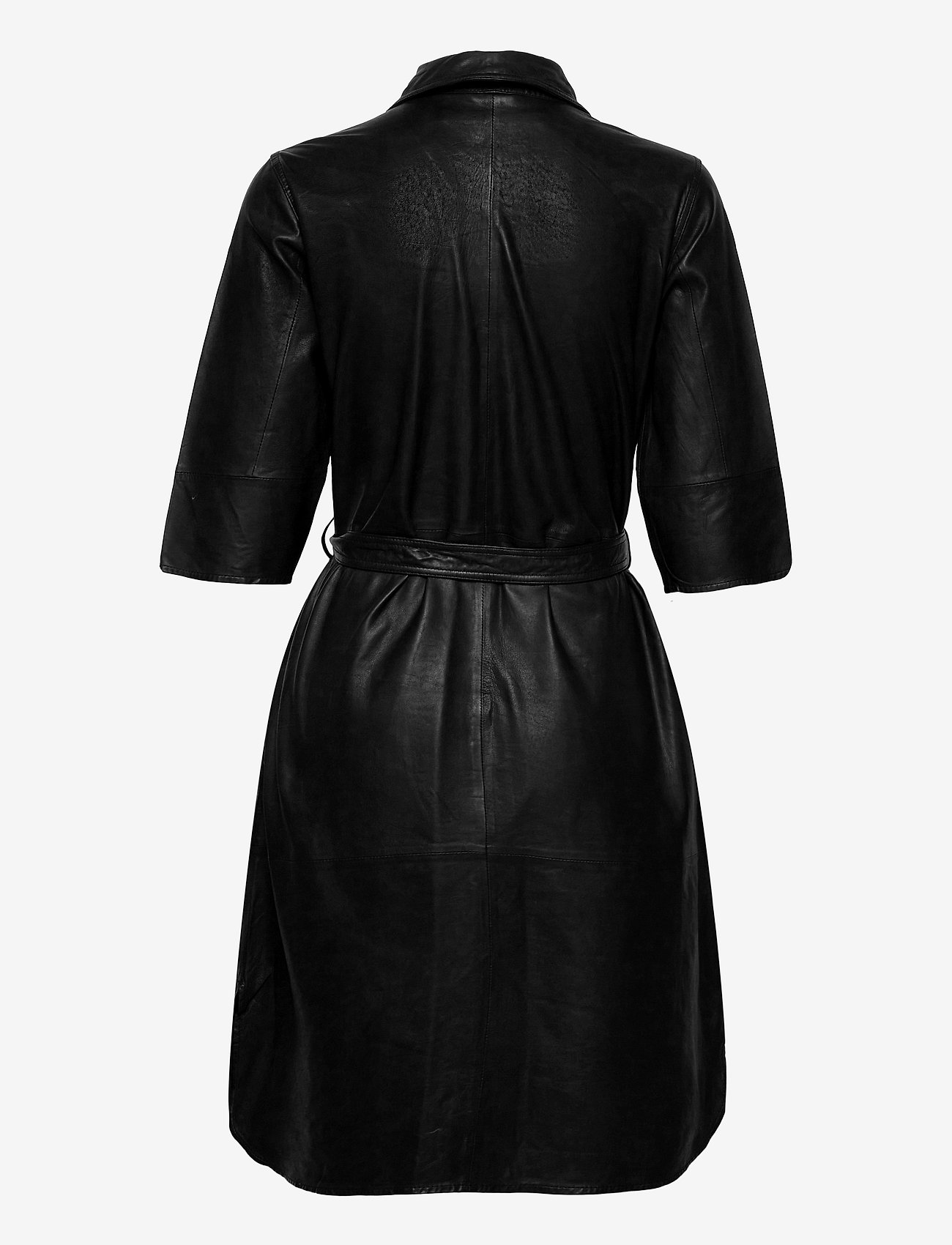 MDK / Munderingskompagniet - Clare thin leather dress - everyday dresses - black - 1