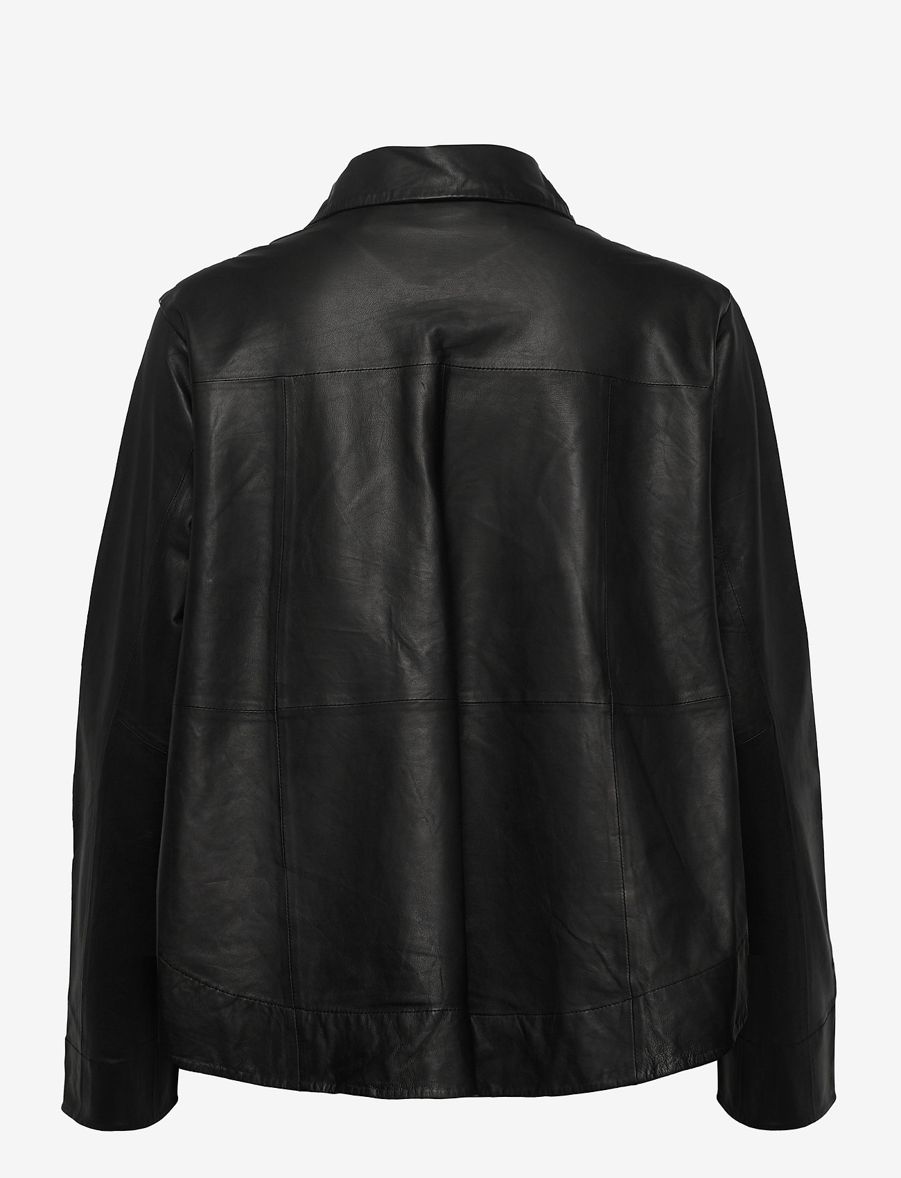 MDK / Munderingskompagniet - Naomi thin leather shirt - long-sleeved shirts - black - 1