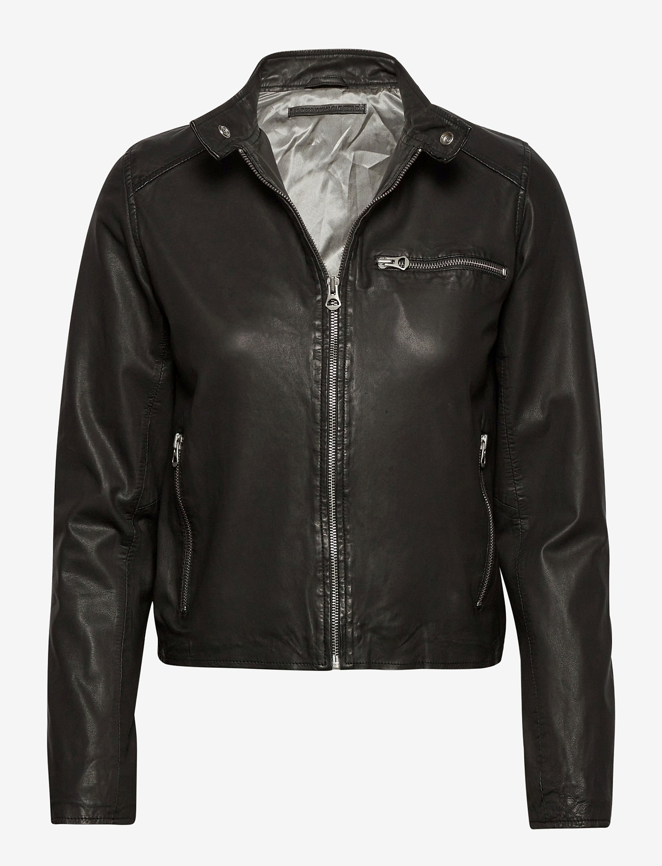 MDK / Munderingskompagniet - Carli thin leather jacket - black - 0